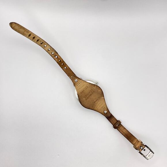 FOSSIL GEORGIA ES2830 Women's Brown Leather Analog Beige Dial Quartz Watch VK782 - Picture 10 of 11